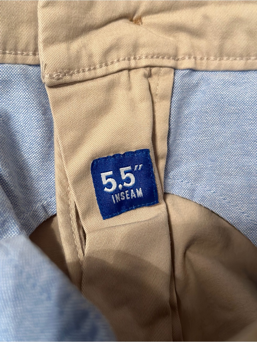 Chubbies Men’s Khaki Stretch Chino Shorts 5.5” Inseam Size 32 Approx Beige - Picture 6 of 7
